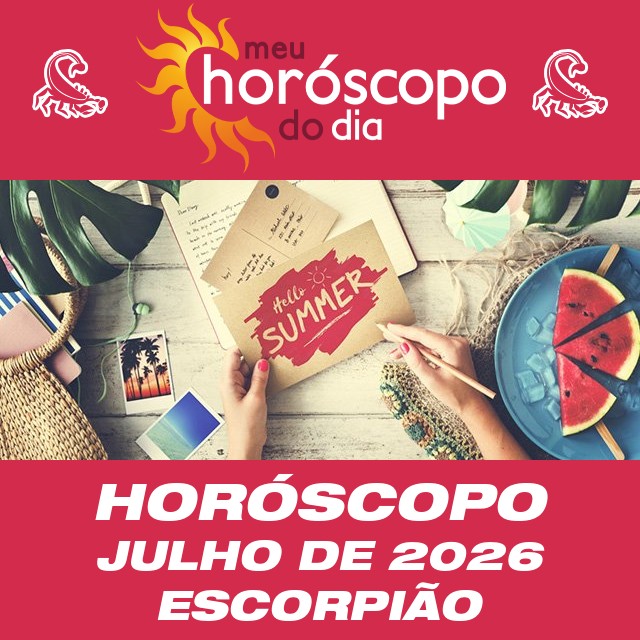 Horóscopo de julho de 2026 para Escorpião