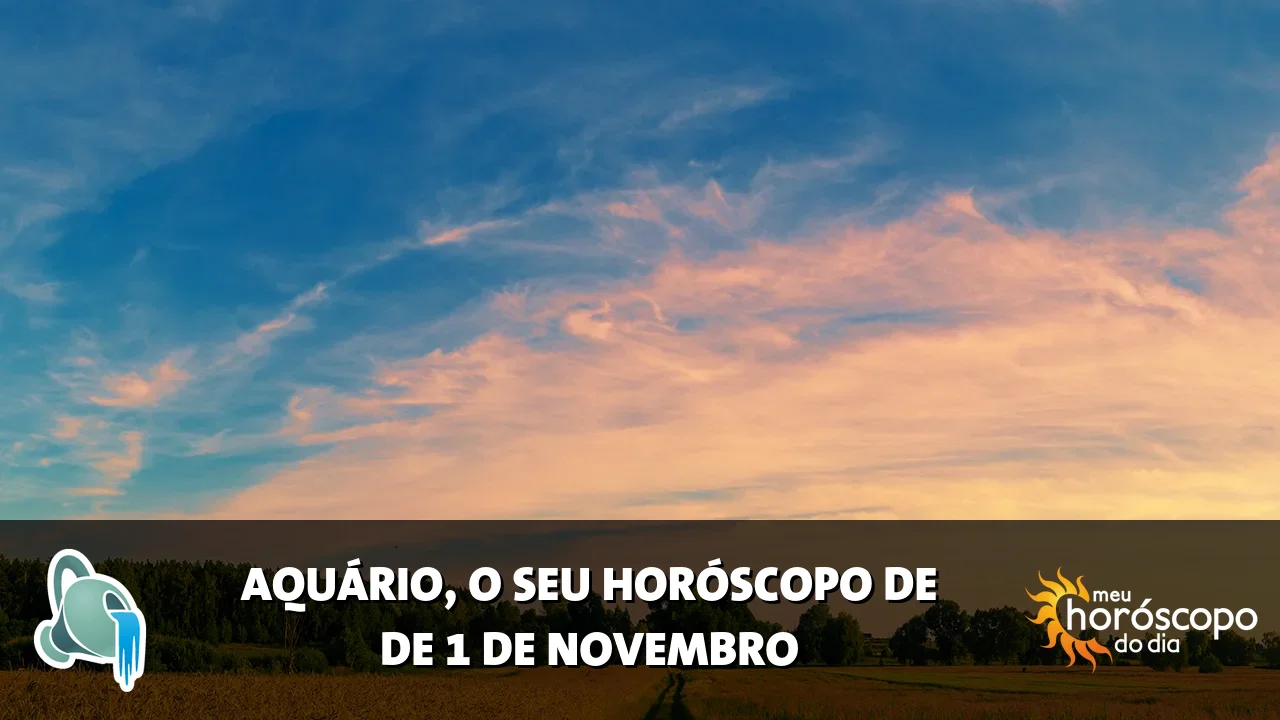 Horóscopo de Aquário de domingo, 1 de novembro de 2026