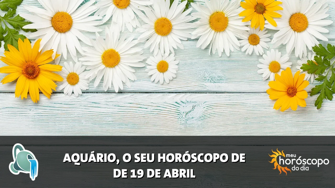 Horóscopo de Aquário de domingo, 19 de abril de 2026