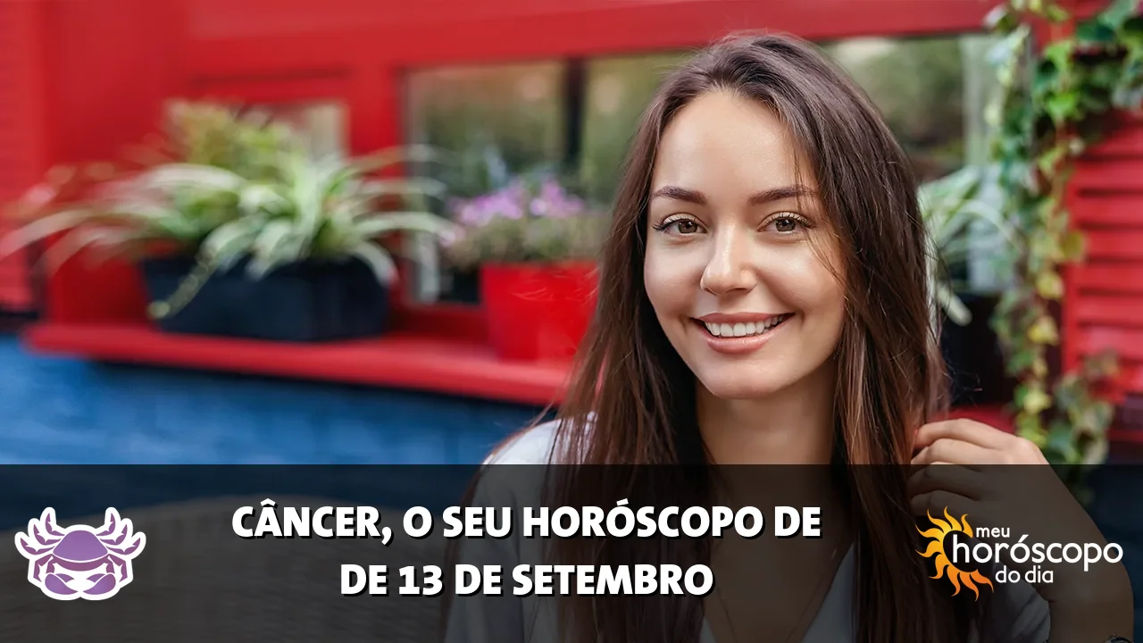 Horóscopo de Câncer de domingo, 13 de setembro de 2026