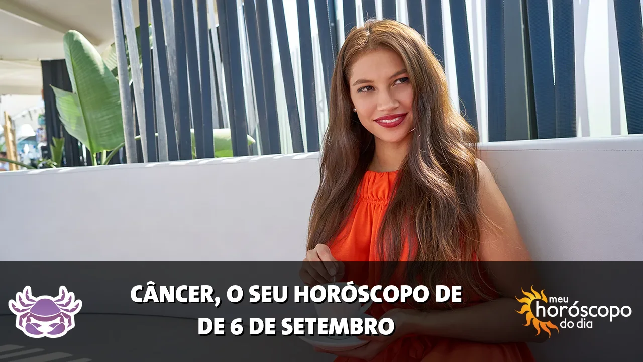 Horóscopo de Câncer de domingo, 6 de setembro de 2026