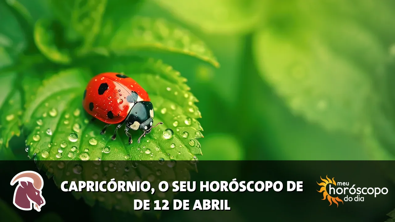 Horóscopo de Capricórnio de domingo, 12 de abril de 2026