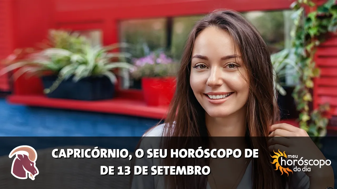 Horóscopo de Capricórnio de domingo, 13 de setembro de 2026