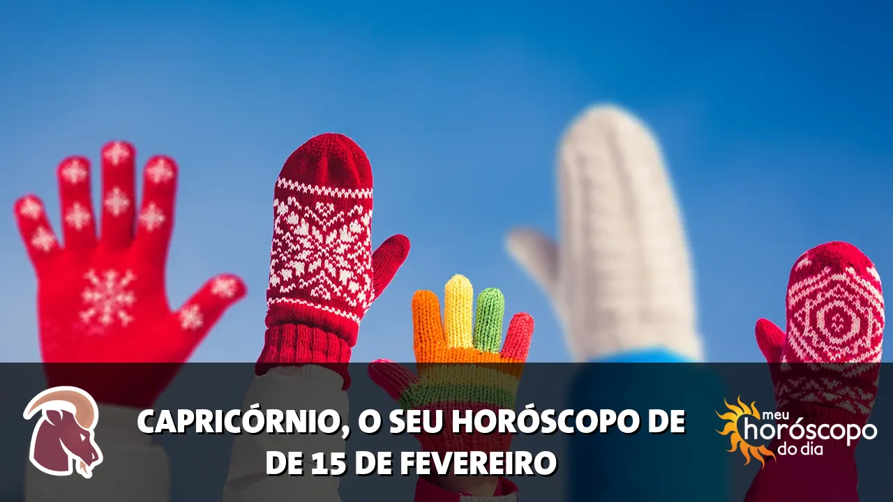 Horóscopo de Capricórnio de domingo, 15 de fevereiro de 2026