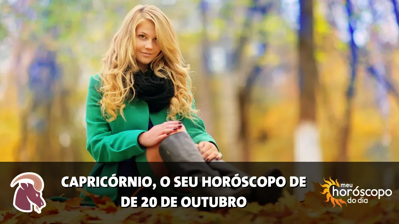Horóscopo de Capricórnio de terça-feira, 20 de outubro de 2026