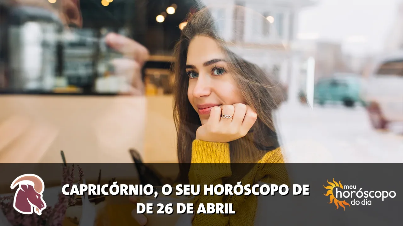 Horóscopo de Capricórnio de domingo, 26 de abril de 2026