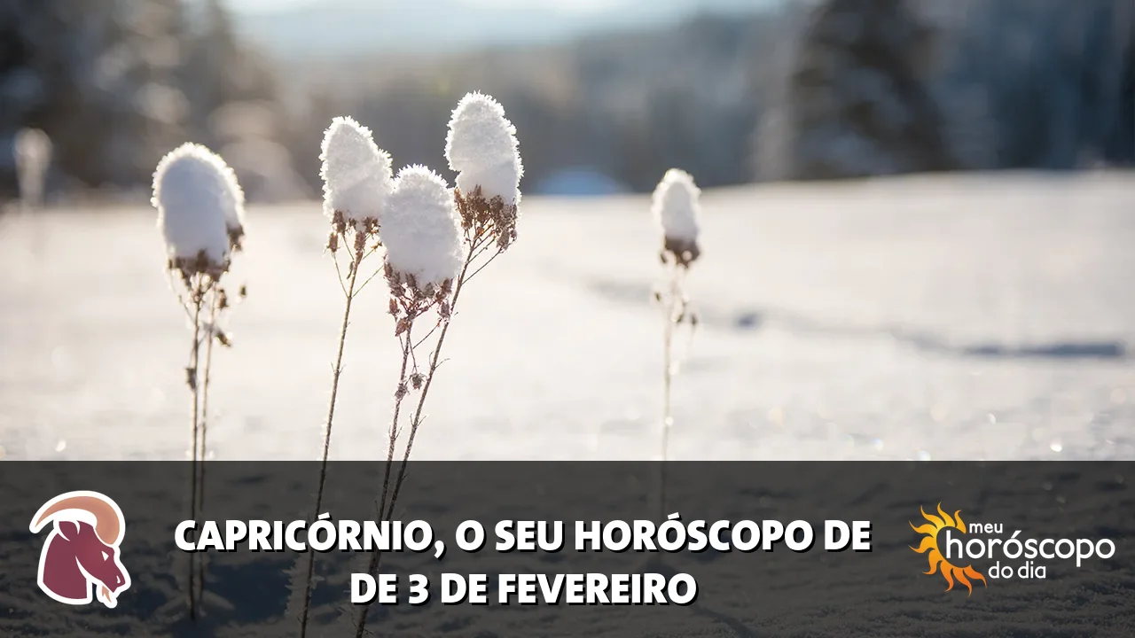 Horóscopo de Capricórnio de terça-feira, 3 de fevereiro de 2026