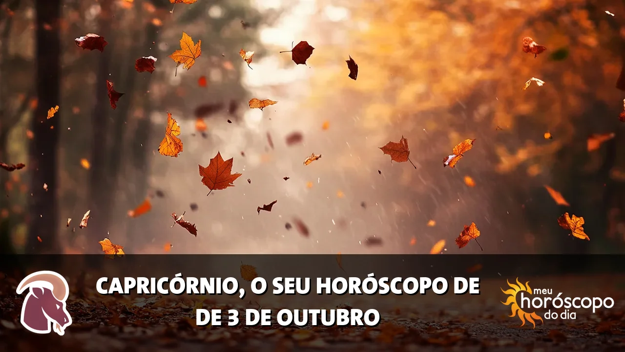 Horóscopo de Capricórnio de sábado, 3 de outubro de 2026