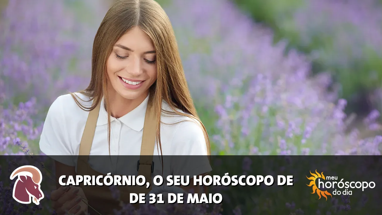 Horóscopo de Capricórnio de domingo, 31 de maio de 2026