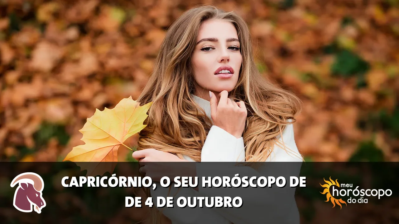 Horóscopo de Capricórnio de domingo, 4 de outubro de 2026