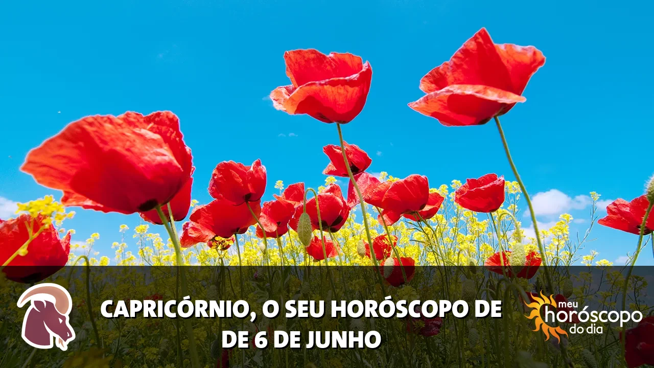Horóscopo de Capricórnio de sábado, 6 de junho de 2026