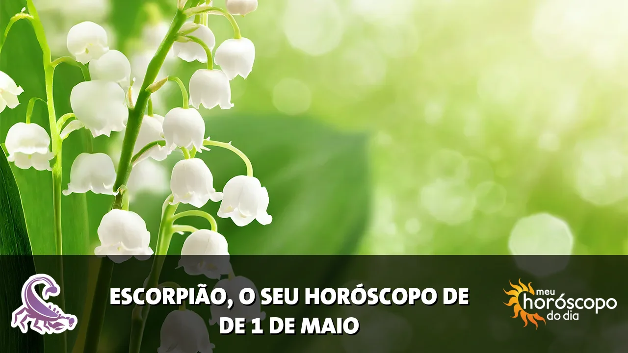 Horóscopo de Escorpião de sexta-feira, 1 de maio de 2026