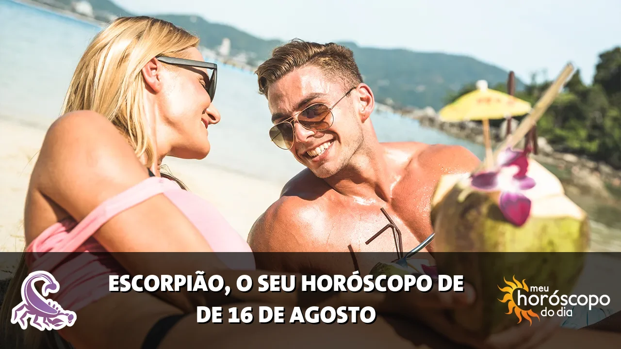 Horóscopo de Escorpião de domingo, 16 de agosto de 2026