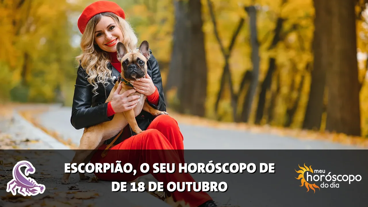 Horóscopo de Escorpião de domingo, 18 de outubro de 2026