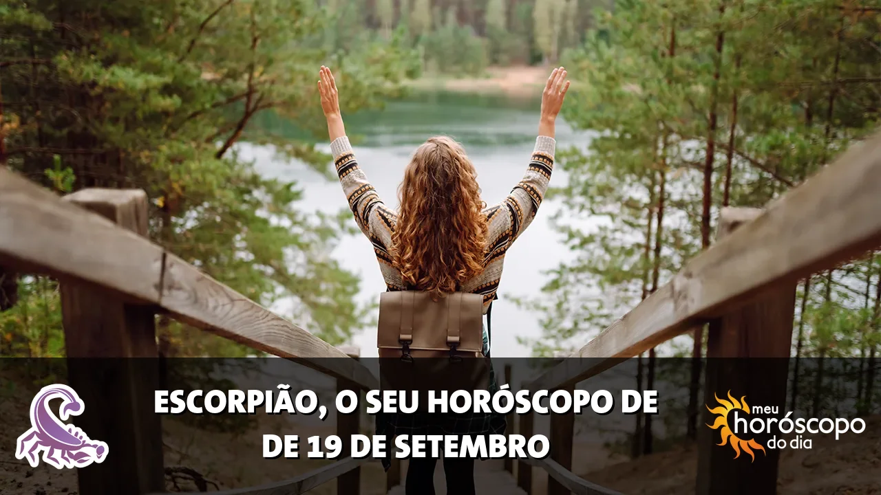 Horóscopo de Escorpião de sábado, 19 de setembro de 2026
