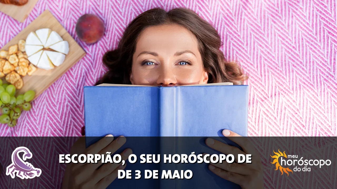 Horóscopo de Escorpião de domingo, 3 de maio de 2026