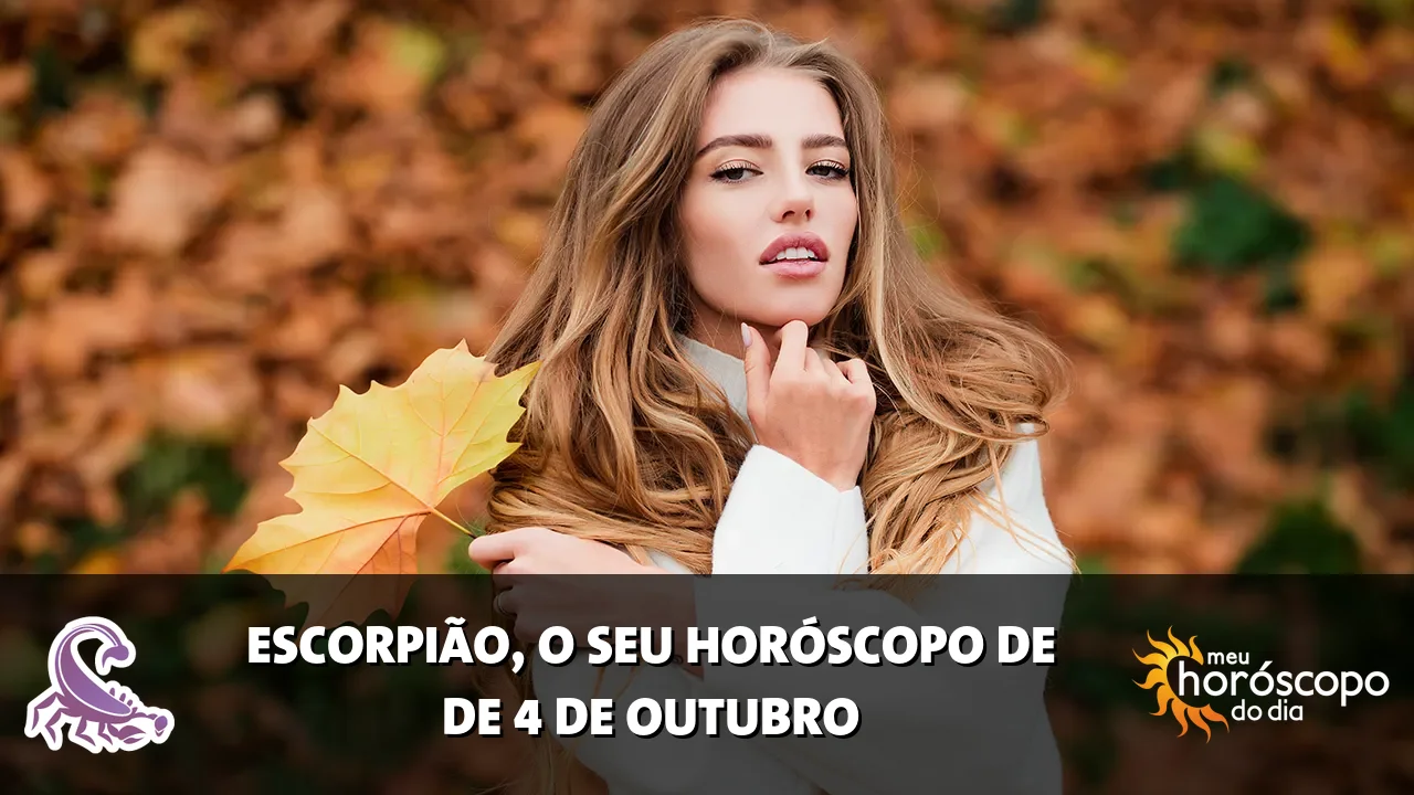 Horóscopo de Escorpião de domingo, 4 de outubro de 2026