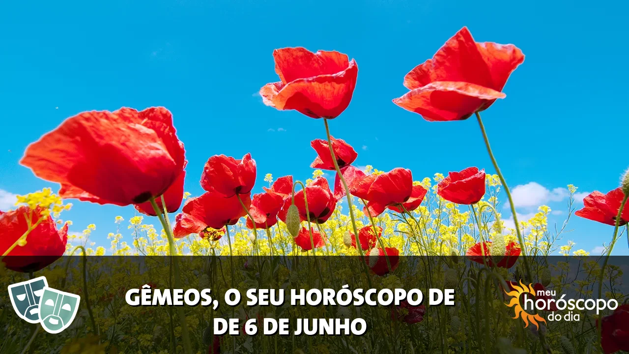 Horóscopo de Gêmeos de sábado, 6 de junho de 2026